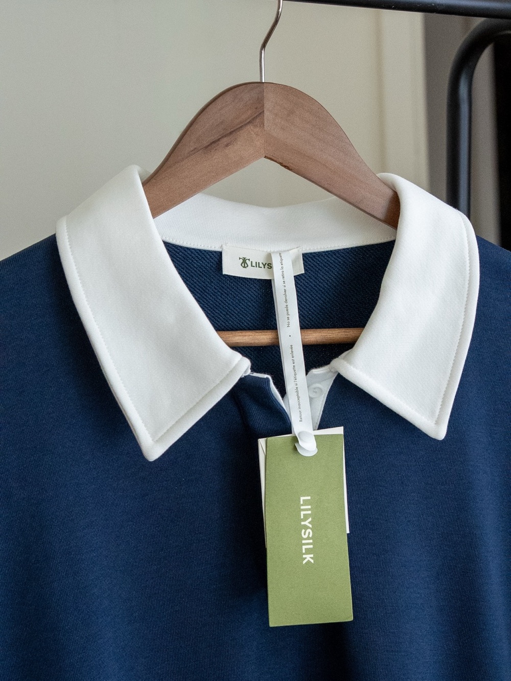 LILYSILK Silkerry® Polo Sweatshirt - Picture 8 of 15